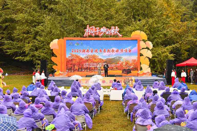 湖南省原创歌曲演唱会在桐子坳景区举办 文旅融合展现多元魅力-