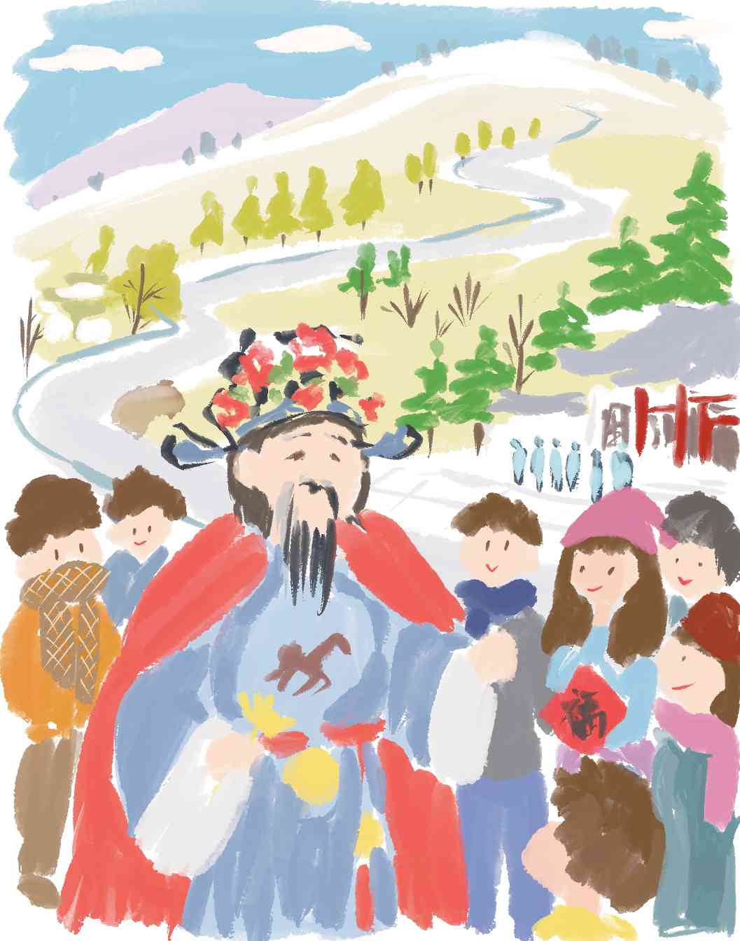 六盘山春官送福：传统民俗文化的温情传承-峰峦文旅景区有限公司