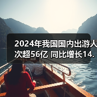 2024年国内旅游人次达56.15亿，消费增长17.1%-峰峦文旅景区有限公司