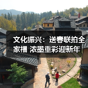 文化振兴：送春联拍全家福 浓墨重彩迎新年（图4）