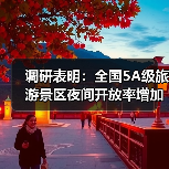 调研表明:全国5A级旅游景区夜间开放率增加至63%(图4) 调研表明:全国5A级旅游景区夜间开放率增加至63%(图4)