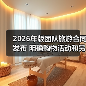 2026年版团队旅游合同发布 明确购物活动和另行付费旅游项目规则（图3）