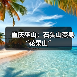 重庆巫山：石头山变身“花果山”（图1）