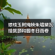 琼枝玉树掩映朱墙黛瓦 绘就颐和园冬日画卷（图2）