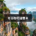 冬日樱花绽放引游客打卡 太浮镇樱花谷成热门景点-峰峦文旅景区有限公司