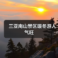 三亚南山景区暖冬游人气旺（图3）