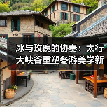 冰与玫瑰的协奏：太行大峡谷重塑冬游美学新范式（图2）