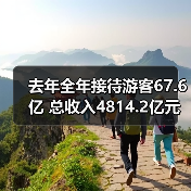 去年全年接待游客67.6亿 总收入4814.2亿元(图3) 去年全年接待游客67.6亿 总收入4814.2亿元(图3)