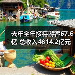 去年全年接待游客67.6亿 总收入4814.2亿元(图2) 去年全年接待游客67.6亿 总收入4814.2亿元(图2)