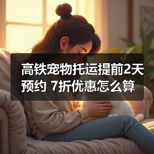高铁宠物托运提前2天预约 7折优惠怎么算（图2）
