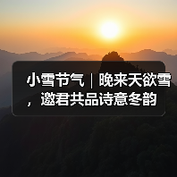 小雪节气｜晚来天欲雪，邀君共品诗意冬韵