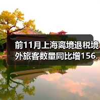 前11月上海离境退税境外旅客数量同比增156.3%(图4) 前11月上海离境退税境外旅客数量同比增156.3%(图4)