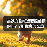 高铁宠物托运要提前预约吗?7折优惠怎么算?(图3) 高铁宠物托运要提前预约吗?7折优惠怎么算?(图3)