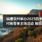 福建泉州举办2025四季村晚春季主场活动 展现乡村振兴新风貌（图4）