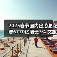 2025春节国内出游总花费6770亿增长7% 文旅融合激发消费新动能（图2）