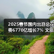 2025春节国内出游总花费6770亿增长7% 文旅融合激发消费新动能（图4）