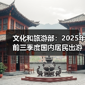 文化和旅游部：2025年前三季度国内居民出游人次49.98亿