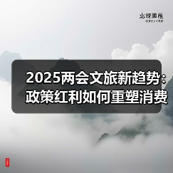 2025两会文旅新趋势:政策红利如何重塑消费场景?(图3) 2025两会文旅新趋势:政策红利如何重塑消费场景?(图3)
