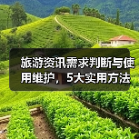旅游资讯需求判断与使用维护,5大实用方法助力高质量旅行(图4) 旅游资讯需求判断与使用维护,5大实用方法助力高质量旅行(图4)